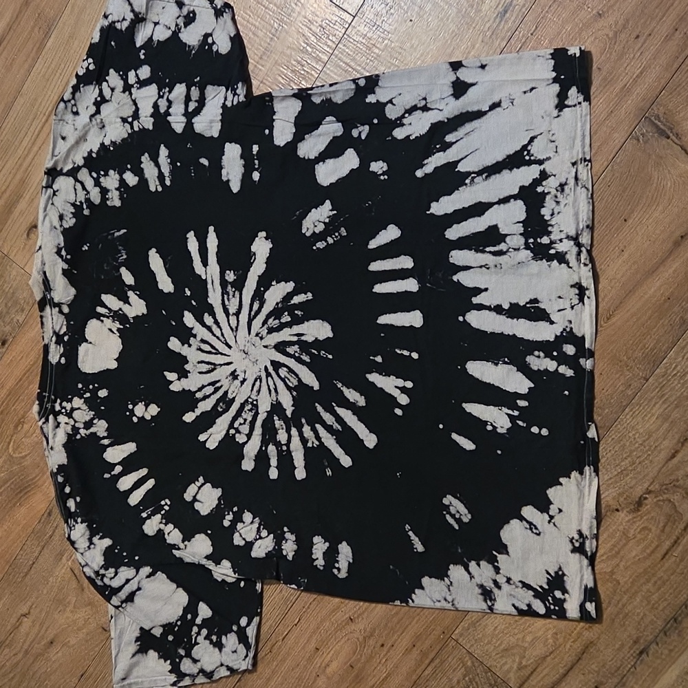 Fashion Nova | Give Me The Good Vibes Tie Dye Top - Black/Grey - Picture 7 of 8